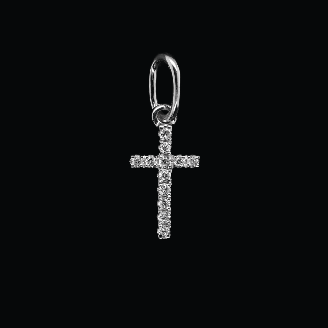 CRUZ CRISTO MINI 18K WEISSGOLD