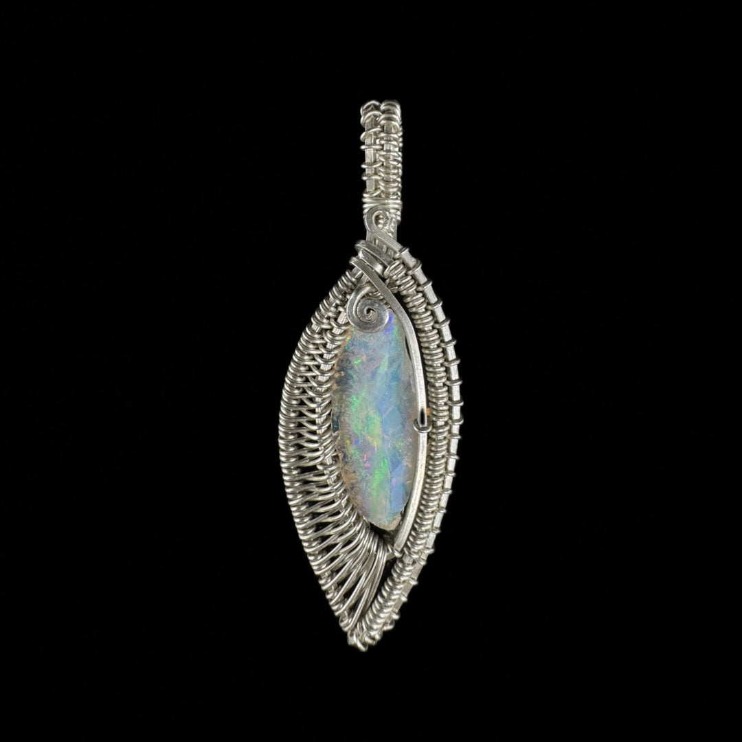 WIRE WRAP OPAL ÄTHIOPIEN ANHÄNGER