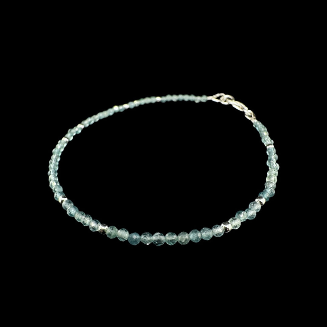 AQUAMARIN ARMBAND SILBER