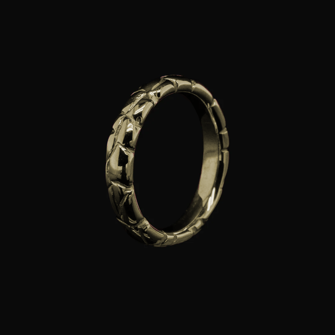 REPTILES MASCULINO GOLD RING