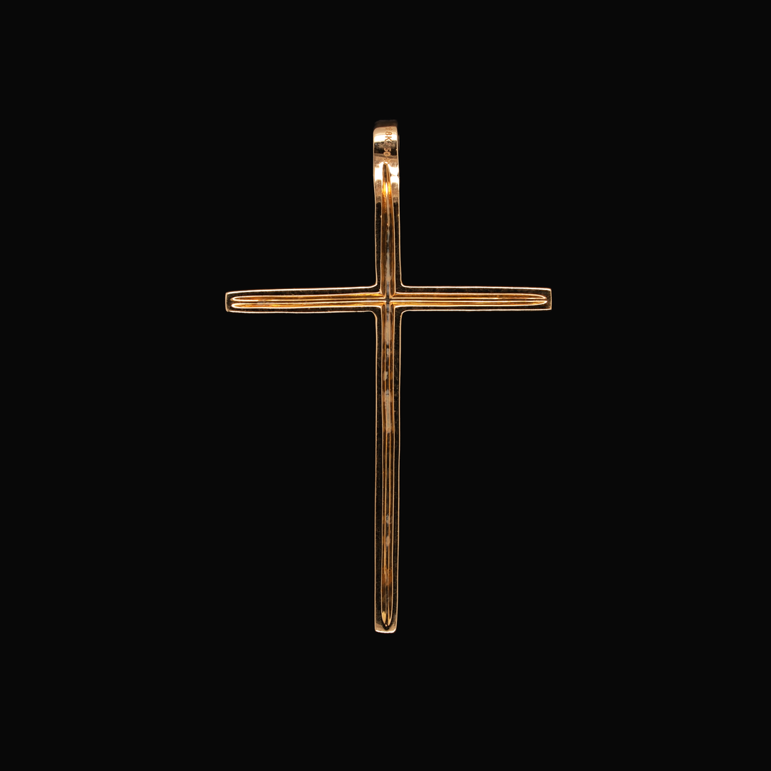 CRUZ CRISTO GRANDE 18K GELBGOLD